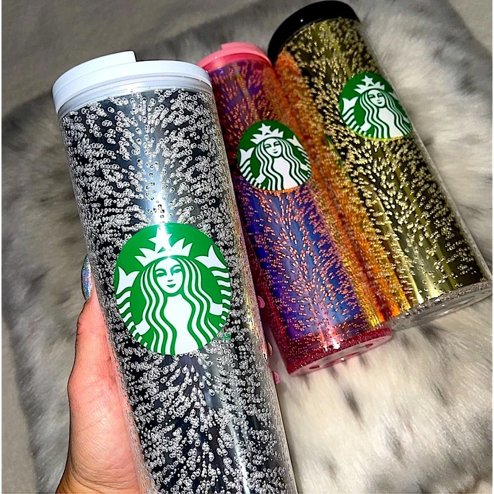 🤍☕️Starbucks glitter coffee cup🤍☕️‎
